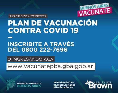 Convocan a inscribirse para vacunarse a través del 0800 del Municipio