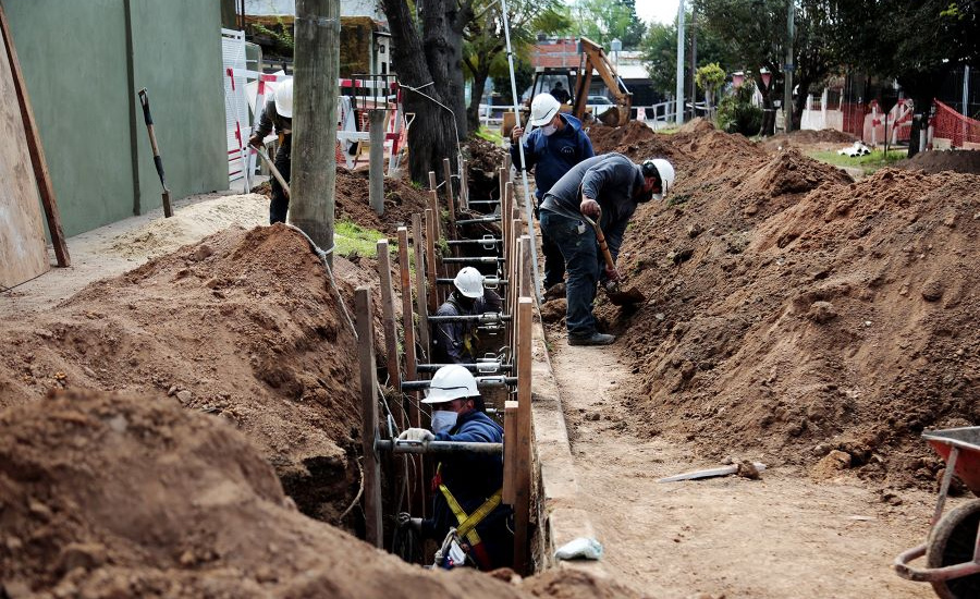 El Municipio y AySA avanzan con importantes obras de agua potable en el distrito