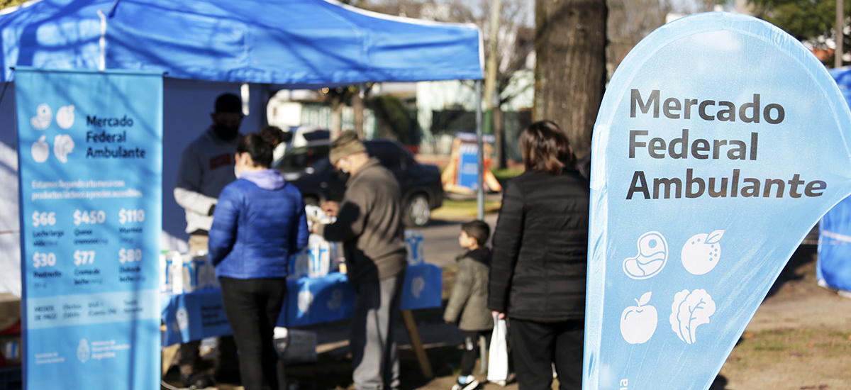 Llega el Mercado Federal Ambulante a Glew con alimentos de calidad a precios accesibles