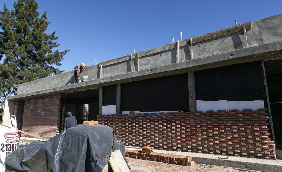 En Glew construyen un Jardín de Infantes y la nueva Delegación municipal