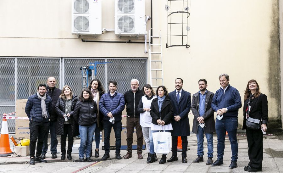 Avanzan las obras de climatización en las escuelas de Alte Brown