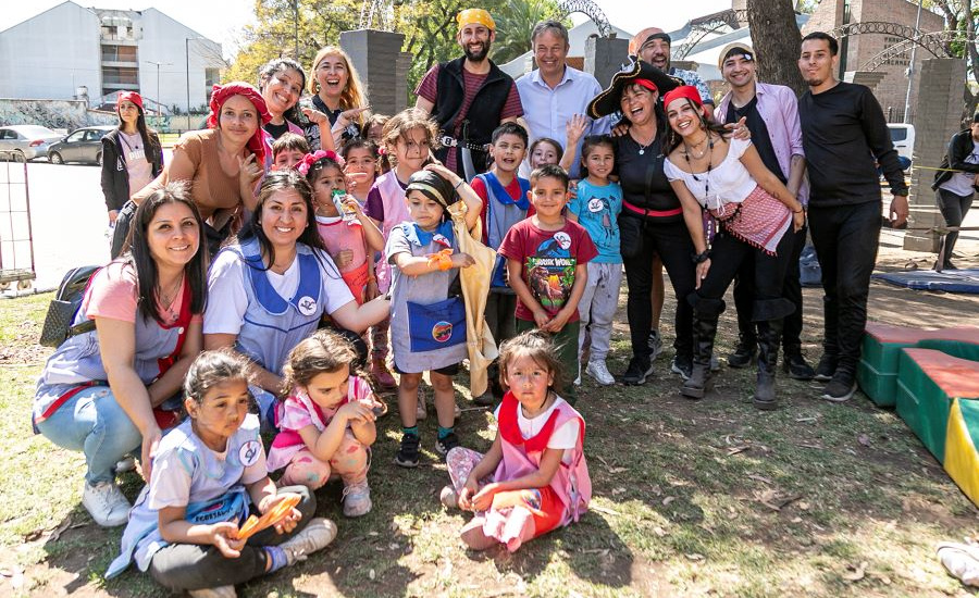 Cascallares acompañó a 500 niños de jardines de infantes en una actividad recreativa