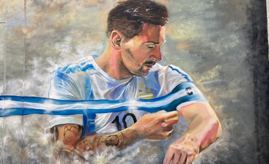 El Municipio de Alte Brown homenajeó a Messi en su cumpleaños con una serie de murales del mejor del mundo