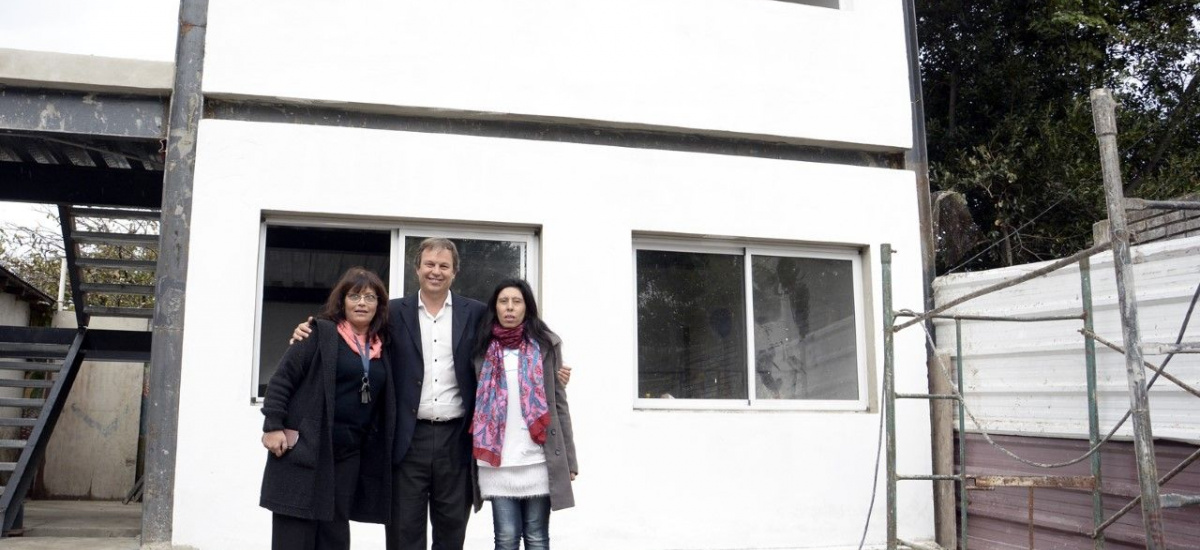 Recorrida por obras del municipio en la escuela secundaria 10 de Calzada