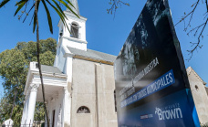 En el aniversario de Ministro Rivadavia, Cascallares recorrió las obras de la Iglesia Nuestra Señora del Tránsito