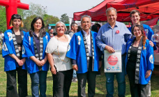 Cascallares participó en una nueva edición del “Burzaco Matsuri” junto a miles de vecinos brownianos